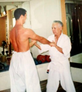 An’ichi Miyagi Sensei trains Nakamura Sensei